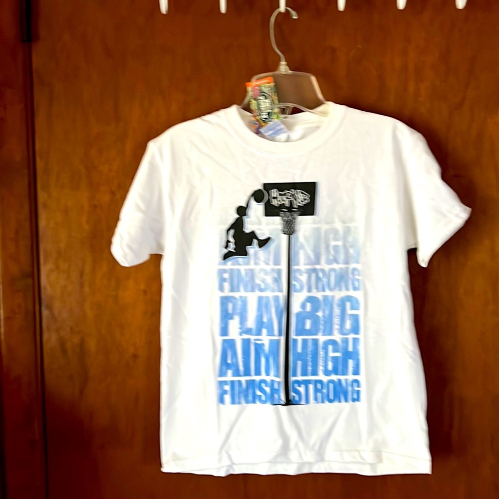 Hoop Kid S/S Youth Basketball Theme Tee